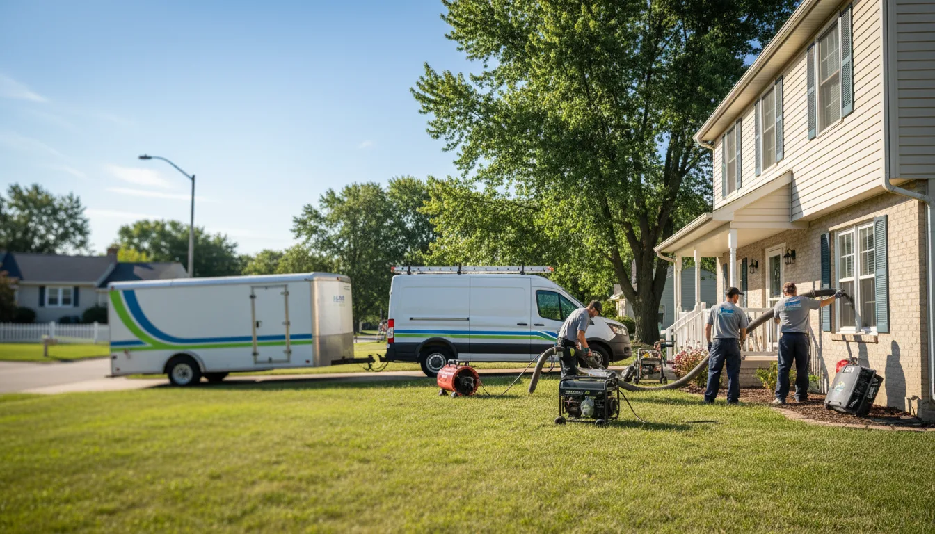 Flooded Basement Restoration And Cleanup With Repair in Crooksville, OH near me